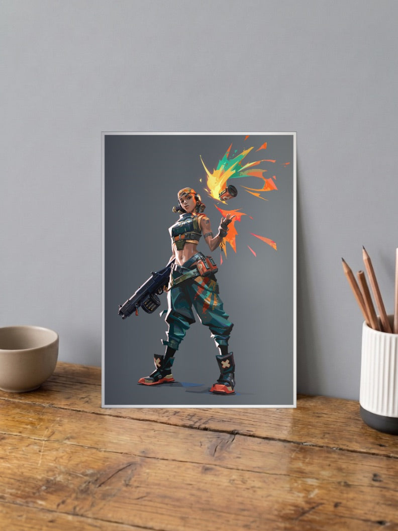 Raze Paint Splash Game Poster