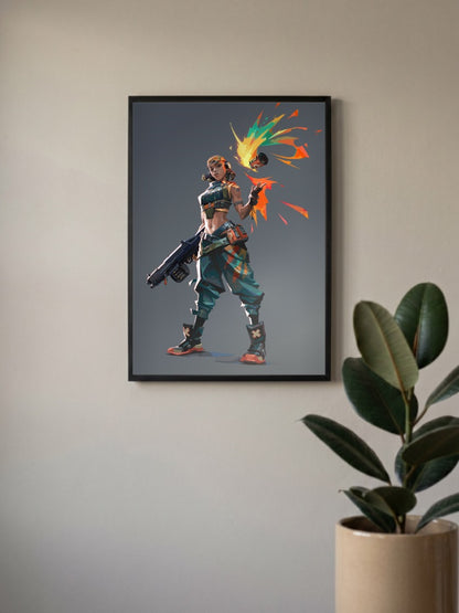 Raze Paint Splash Game Poster