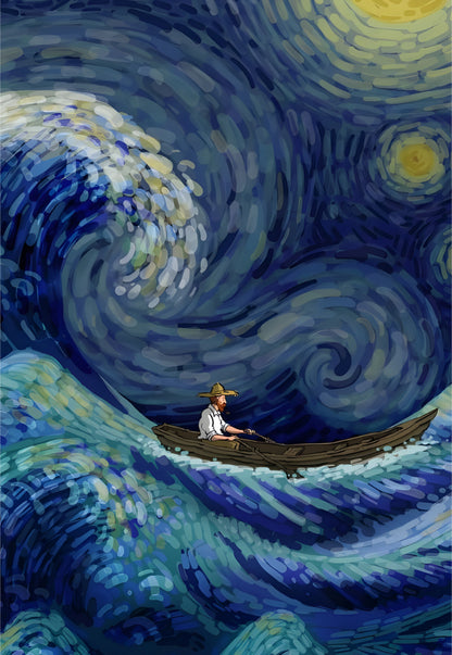 Stormy Night Van Gogh Poster