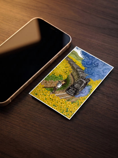 Sunflower Station Van Gogh Poster