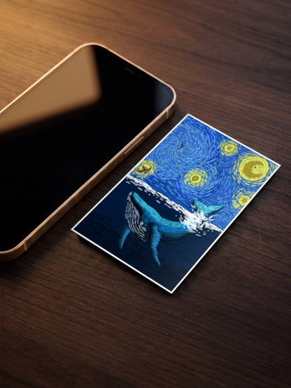The Shark Van Gogh Poster