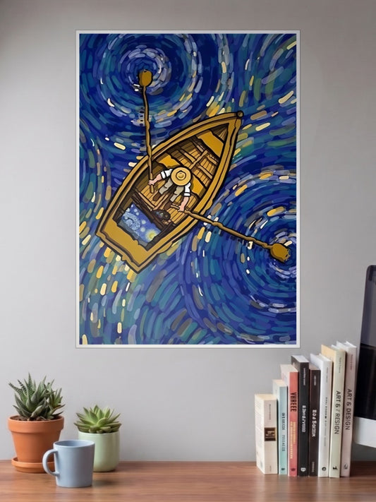 The Boat Man Van Gogh Poster