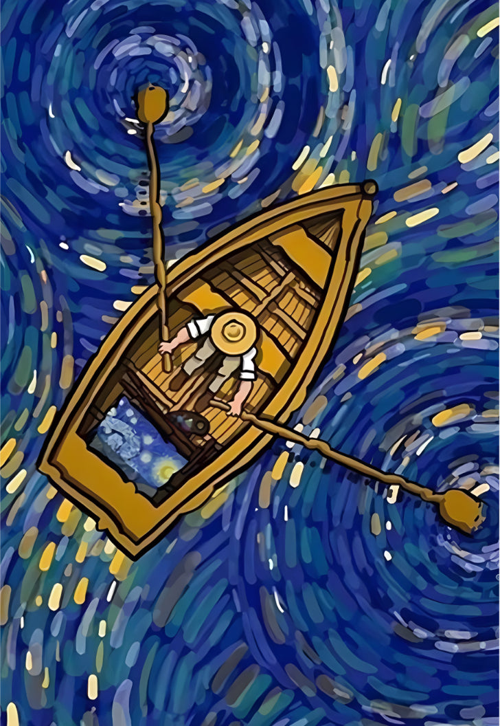 The Boat Man Van Gogh Poster