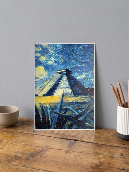 The Pyramid Van Gogh Poster