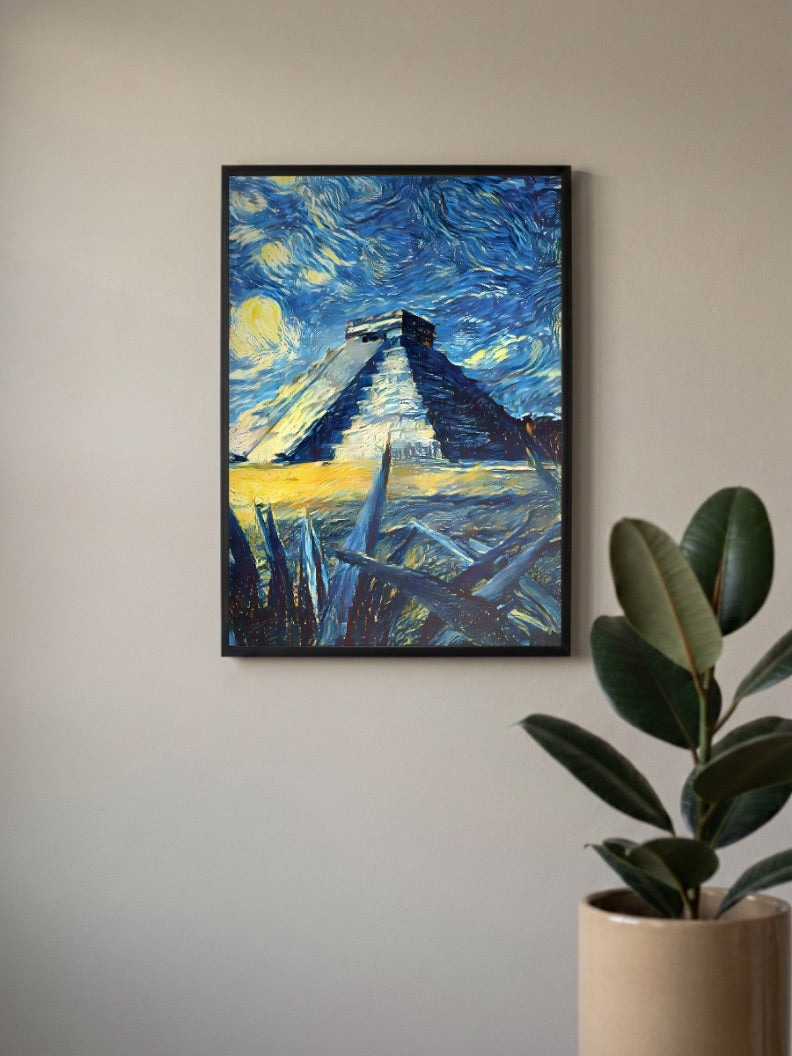 The Pyramid Van Gogh Poster