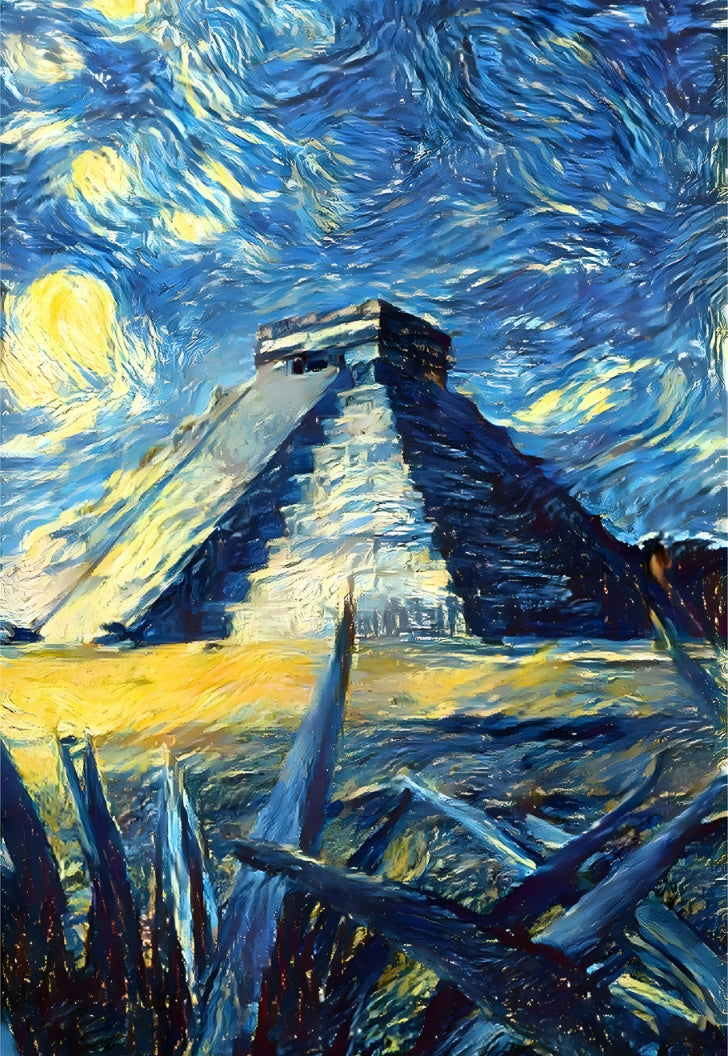The Pyramid Van Gogh Poster