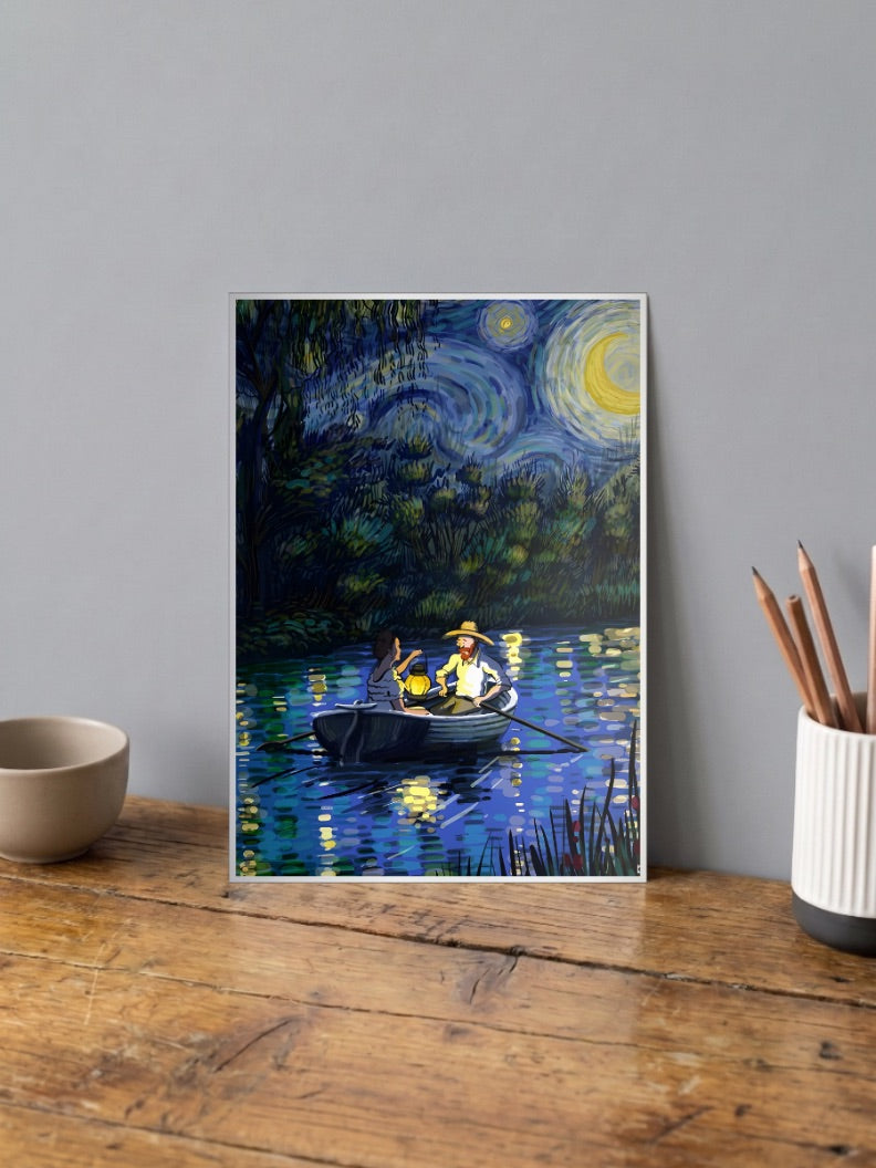 Boating Life Van Gogh Poster