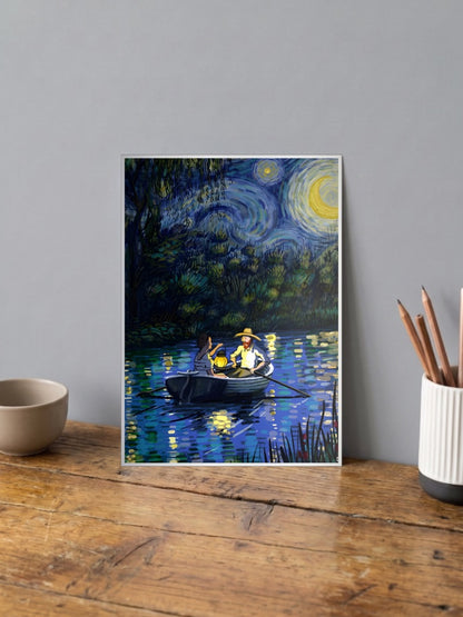 Boating Life Van Gogh Poster