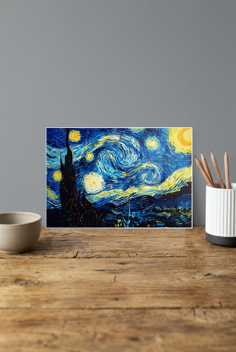 Starry Night Vintage Poster