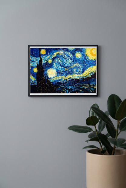 Starry Night Vintage Poster