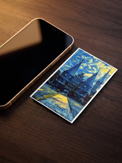Castelo Estilo Van Gogh Poster