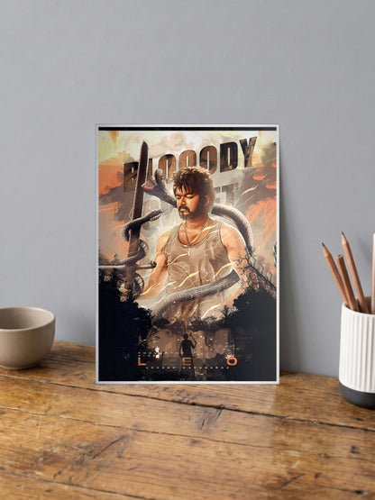 Vijay In Leo Kollywood Movie Poster