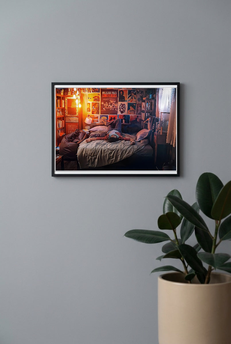 Cozy Music Room Abstract Poster