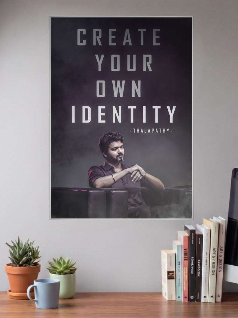 Create Your Own Identity Quotes Poster