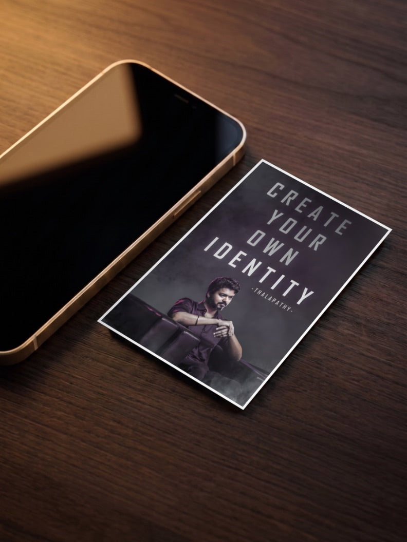Create Your Own Identity Quotes Poster