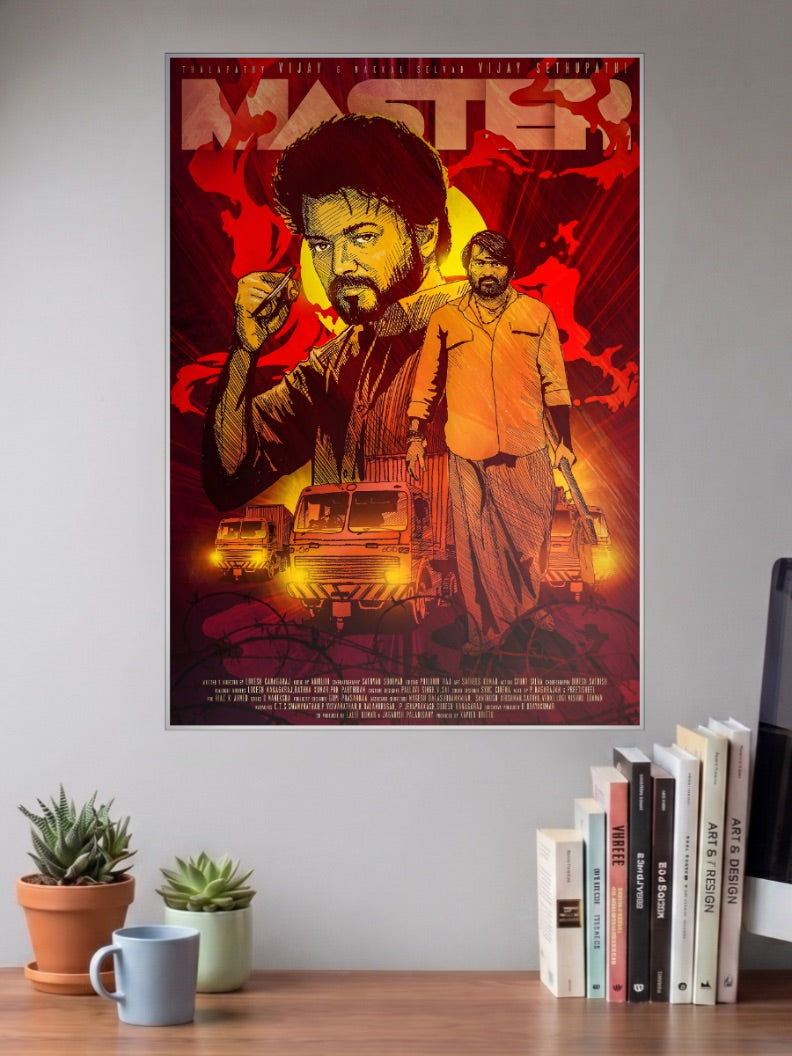 Vijay In Master Kollywood Movie Poster