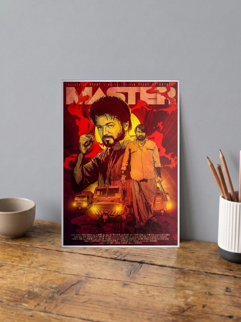 Vijay In Master Kollywood Movie Poster
