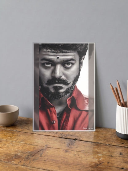 Thalapathy Vijay Close Up Celebs Poster