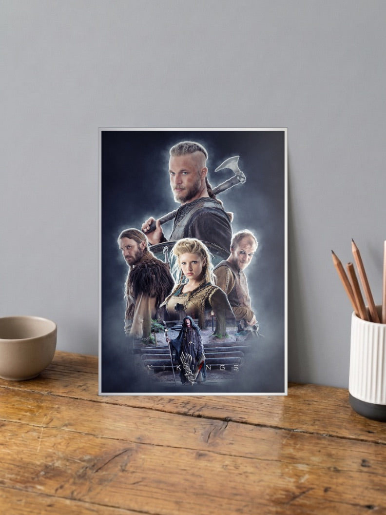 Vikings Main Cast American Poster