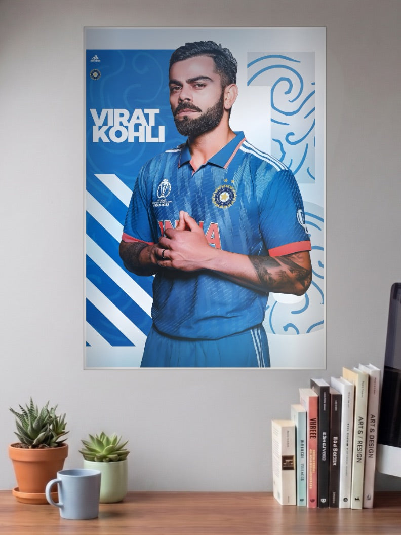 Virat Kohli World Cup Cricket Poster
