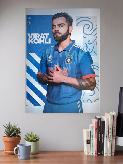 Virat Kohli World Cup Cricket Poster
