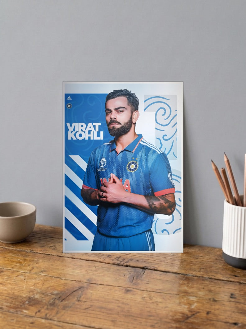 Virat Kohli World Cup Cricket Poster
