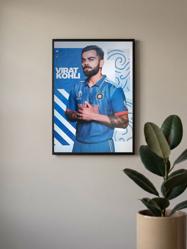 Virat Kohli World Cup Cricket Poster