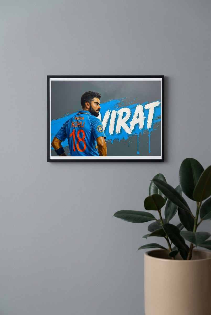 Virat Kohli India Cricket Poster