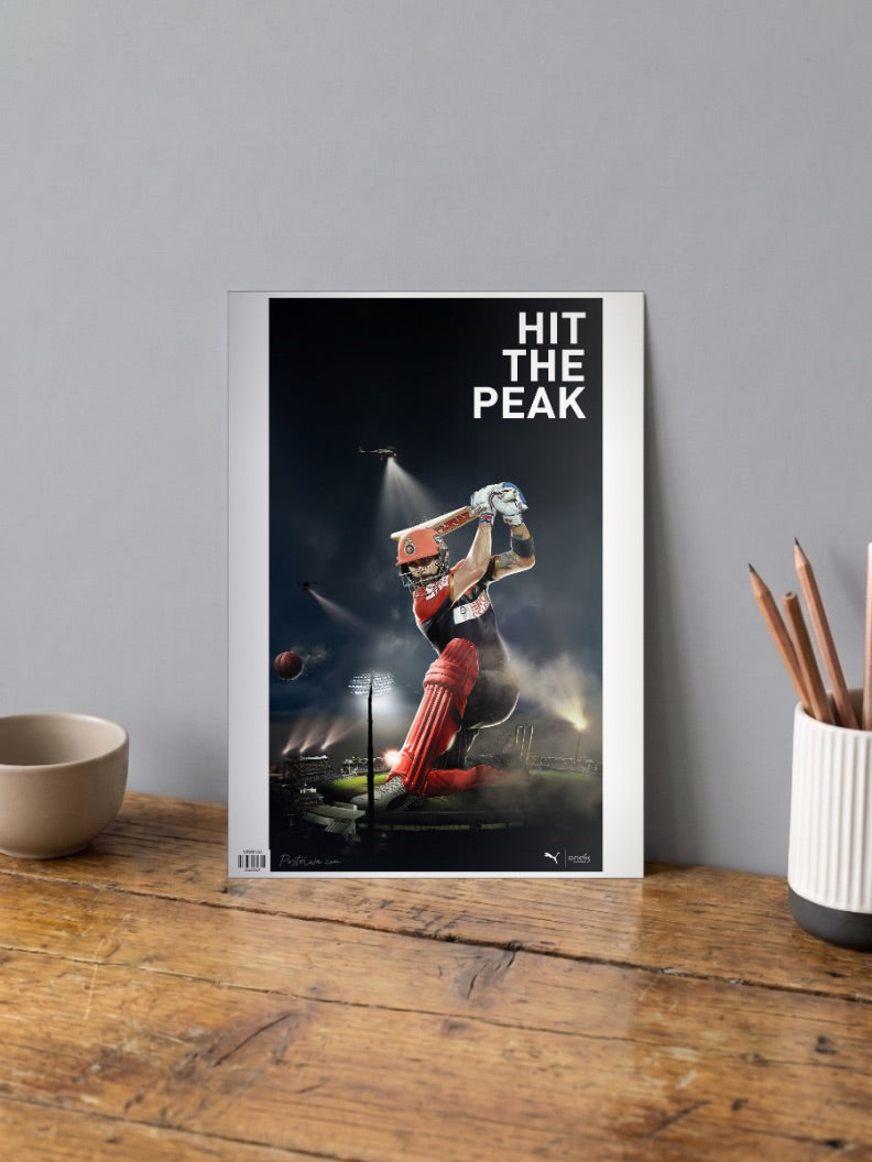 Virat Kohli Hit the Peak Poster