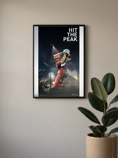 Virat Kohli Hit the Peak Poster