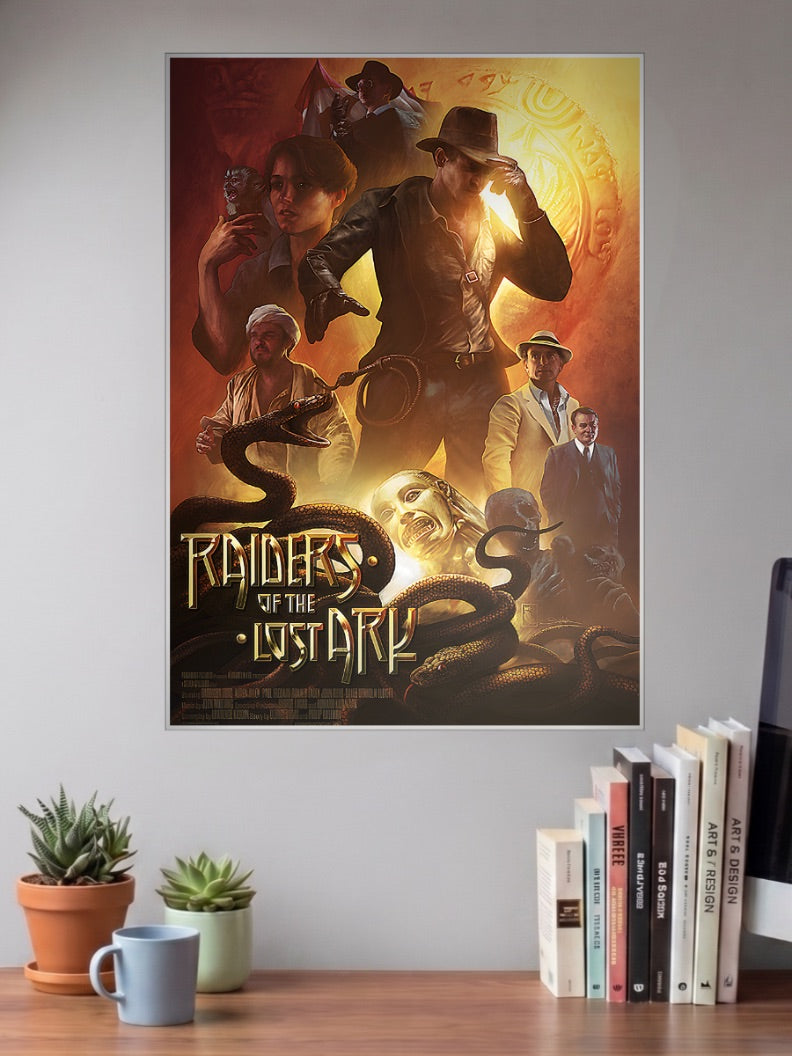 Indiana Jones Raiders Ark Hollywood Movie Poster