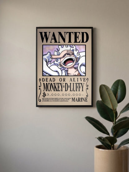 Luffy Gear 5 Wanted Poster
