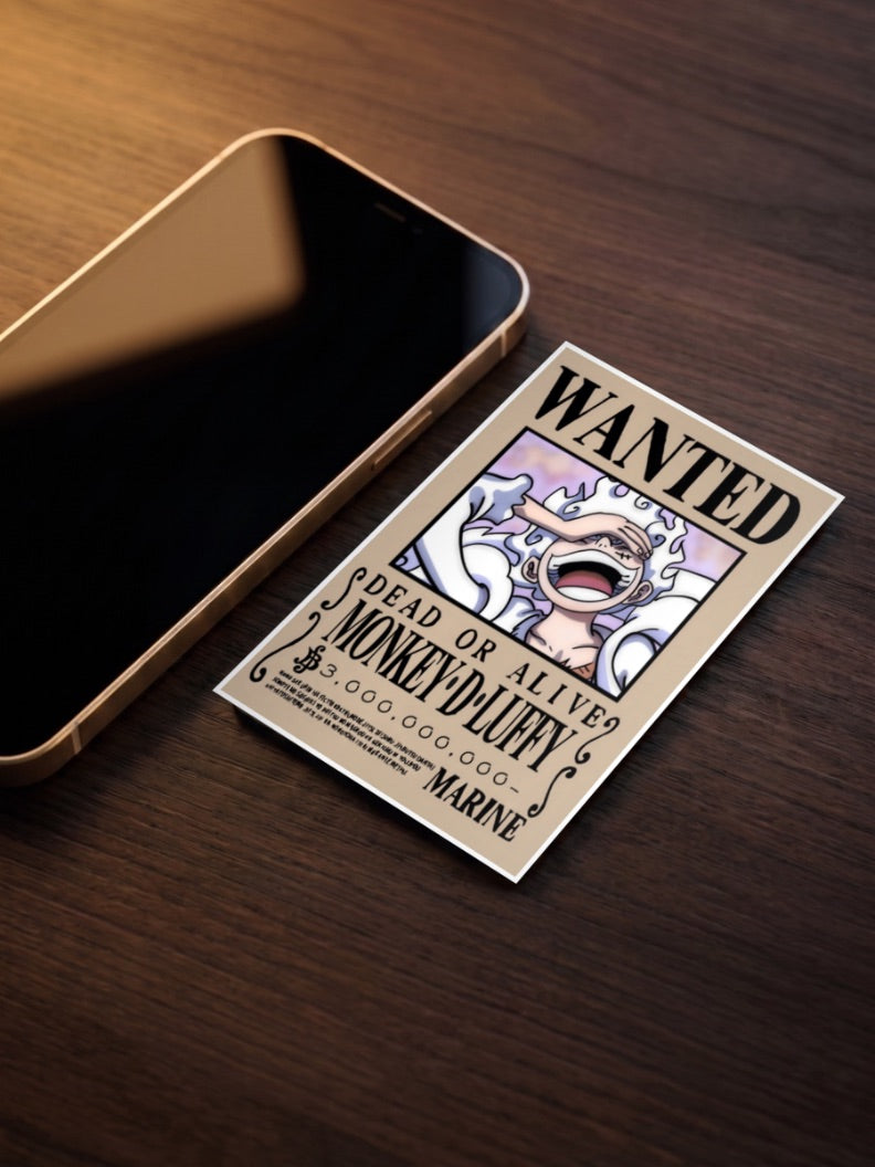 Luffy Gear 5 Wanted Poster