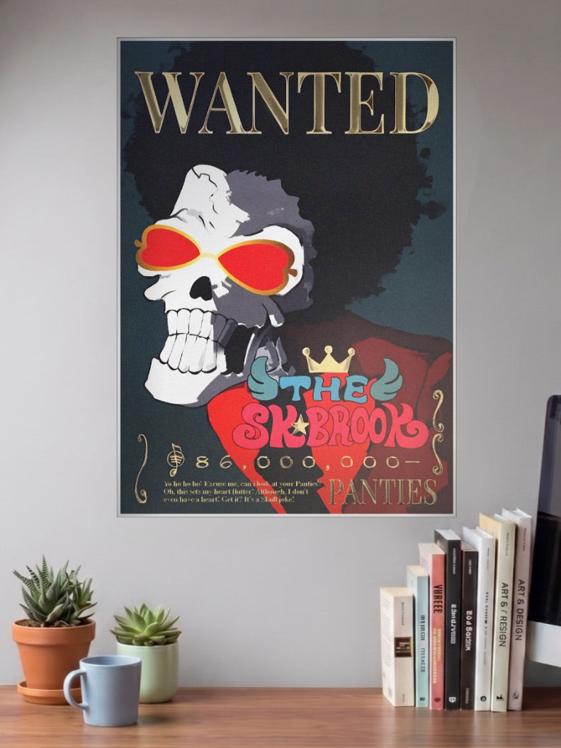 Brook Soul King Wanted Anime Poster