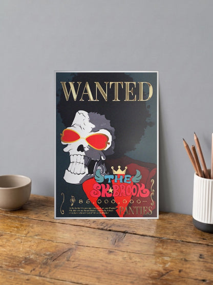 Brook Soul King Wanted Anime Poster