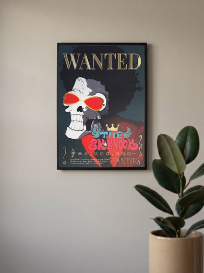 Brook Soul King Wanted Anime Poster