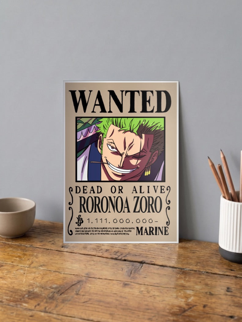 King Of Hell Zoro | One Piece Wanted | Anime Poster