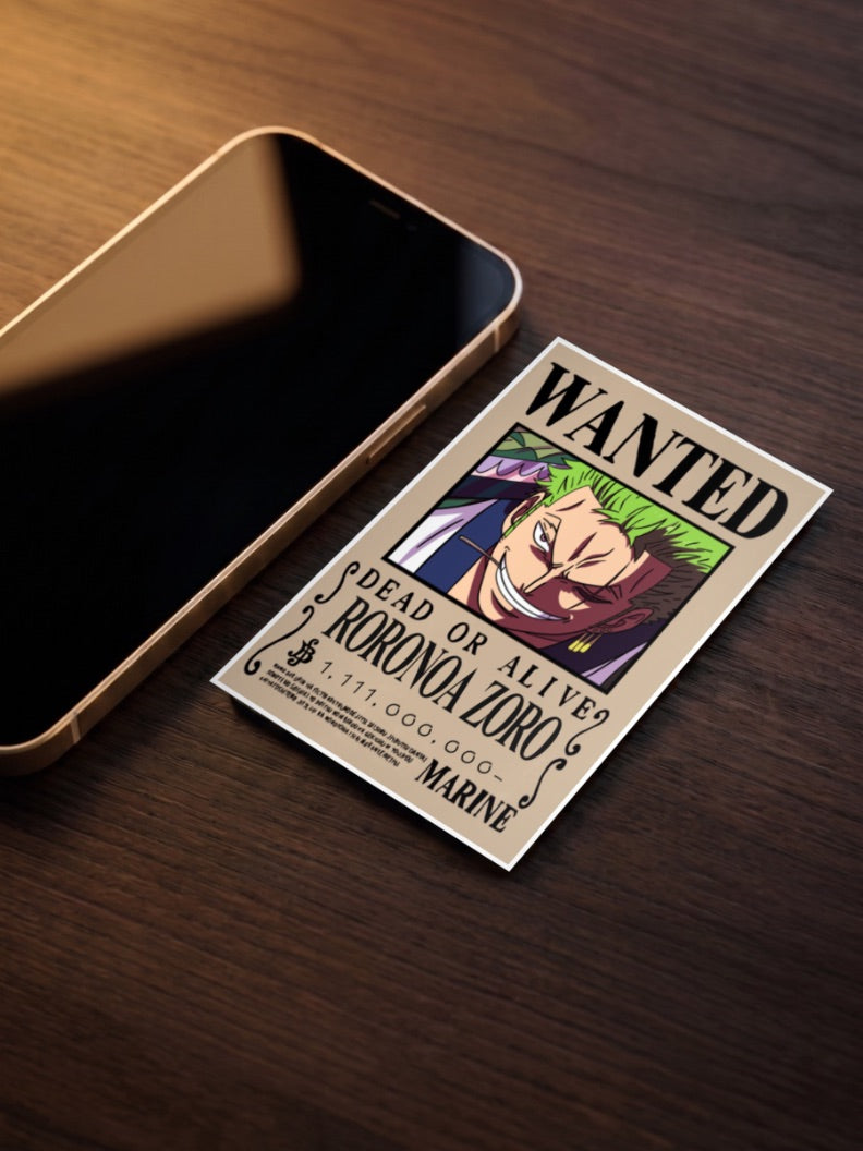 King Of Hell Zoro | One Piece Wanted | Anime Poster