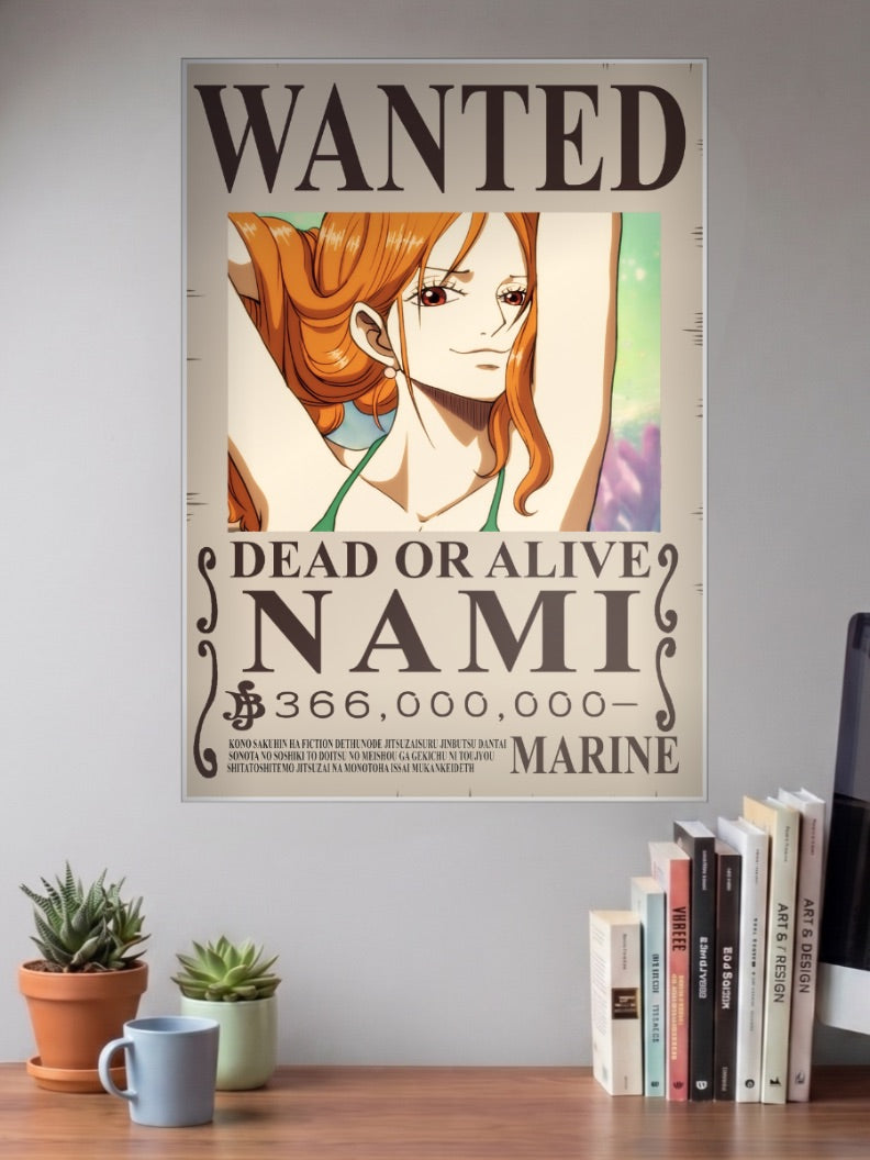 Nami Wanted Anime Poster