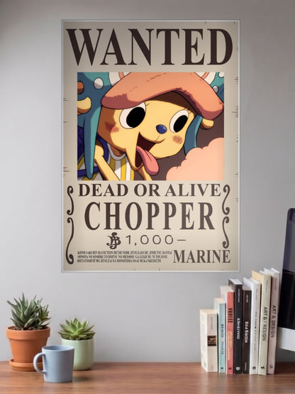 Tony Tony Chopper Wanted Anime Poster