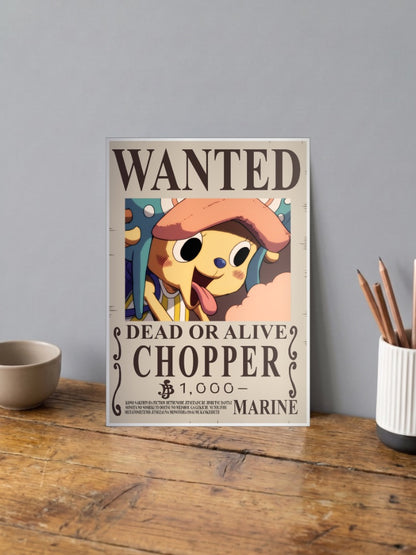 Tony Tony Chopper Wanted Anime Poster