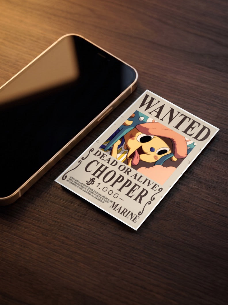 Tony Tony Chopper Wanted Anime Poster