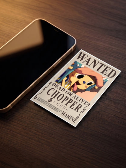 Tony Tony Chopper Wanted Anime Poster
