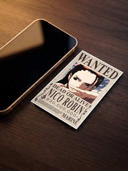 Nico Robin Wanted Anime Poster