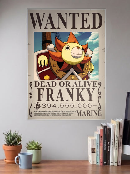 Franky Wanted Anime Poster