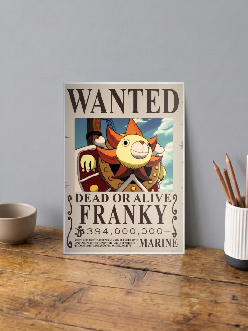 Franky Wanted Anime Poster