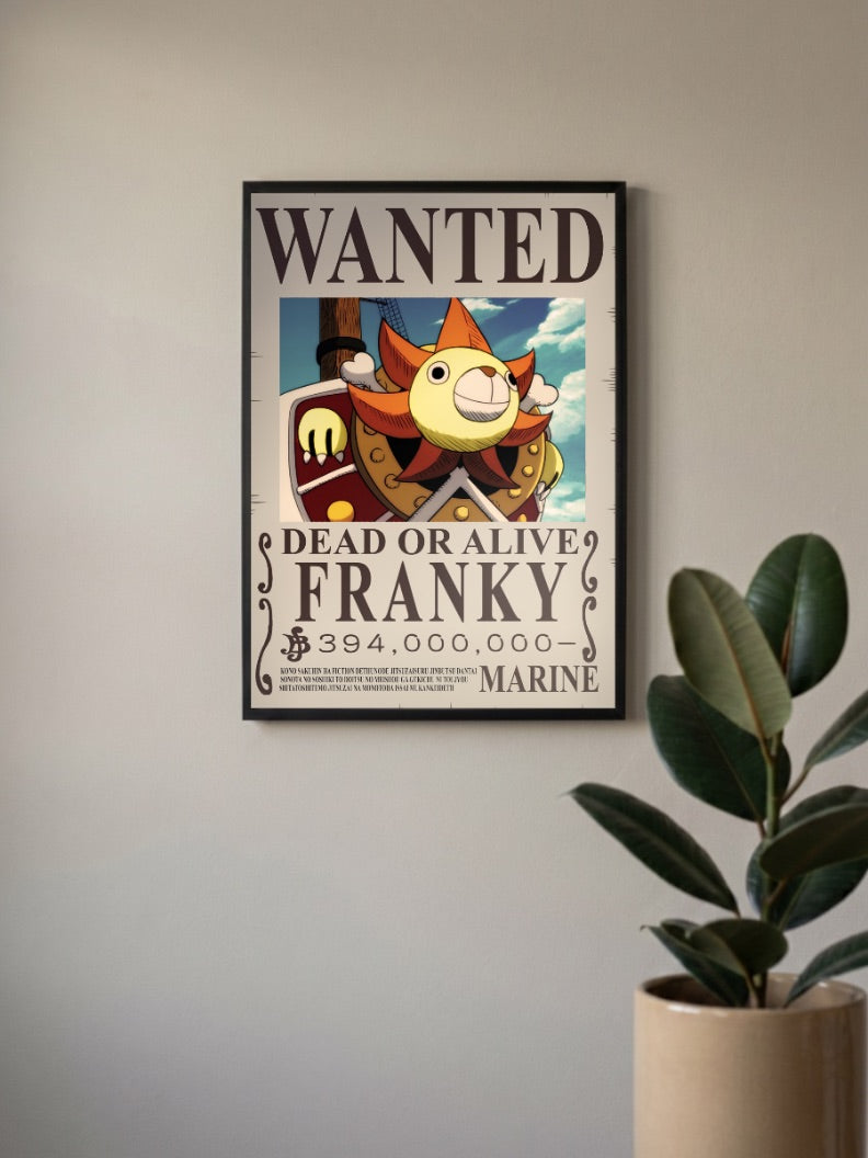 Franky Wanted Anime Poster