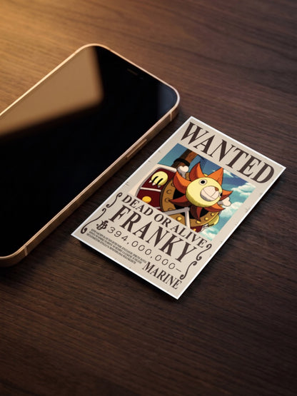 Franky Wanted Anime Poster