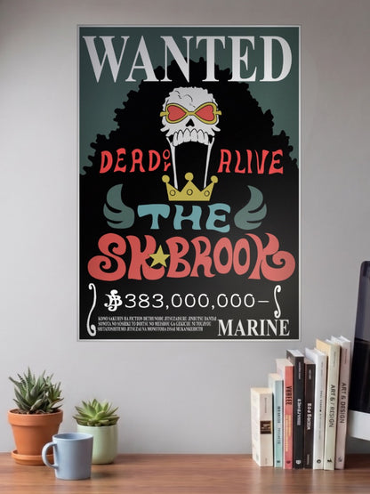 Brook Marine Wanted Anime Poster