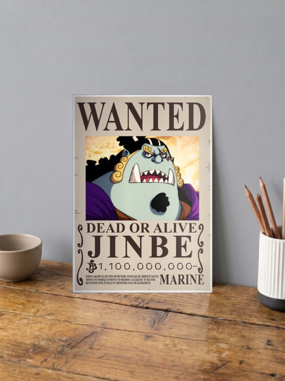 Jinbe Wanted Anime Poster